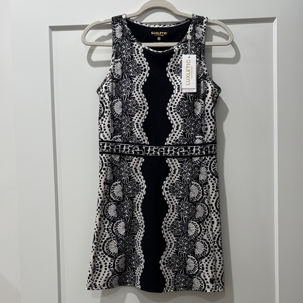 Lilly Pulitzer Lee Anne Active Dress UPF 50+ Coconut Pineapple Princess